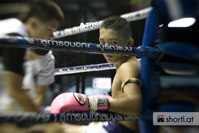 Thai-Boxkampf in Bangkok